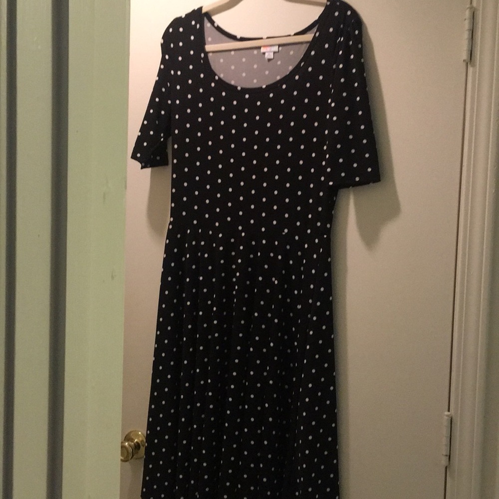 Cute polka dot black and white dress